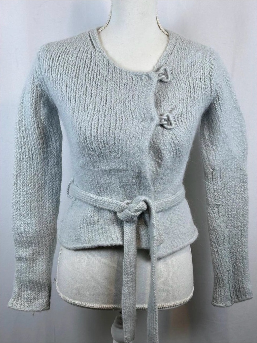 Theory Wool Alpaca Belted Sweater